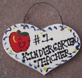 Teacher Gifts  804 Kindergarten Teacher Wood Teacher Heart 