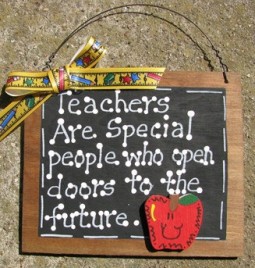 Teacher Gifts 81 Teachers are Special People who open Doors to the Future Slate 