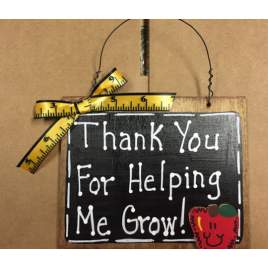 Teacher Gifts 81TYHG Thank You for Helping me Grow! Teacher Slate Blackboard