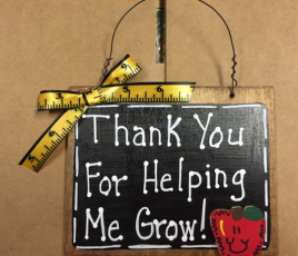 Teacher Gifts 81TYHG Thank You for Helping me Grow! Teacher Slate Blackboard