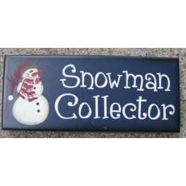Primitive Wood Block 8317SC- Snowman Collector 