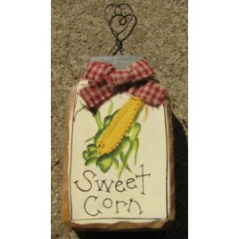 879SC - Sweet Corn  mini wood mason jar 