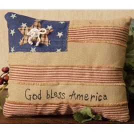 8P5729-God Bless America Pillow