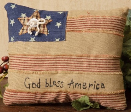 8P5729-God Bless America Pillow