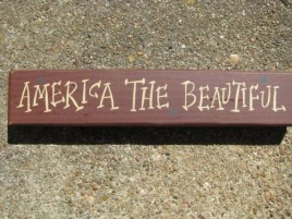  M9001ATB - America the Beautiful wood block 