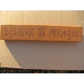 9003BIM-Believe in Miracles wood block