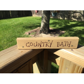 Primitive Wood Block 9004CB Country Bath
