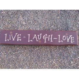  9004LLL-Live Laugh Love Block wood block 