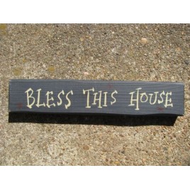 M9005BTH- Bless This House wood block