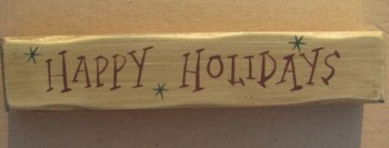   9043HH-Happy Holidays wood block 