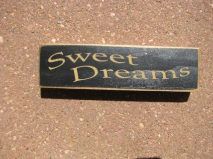 PBW934B - Sweet Dreams Wood Block 