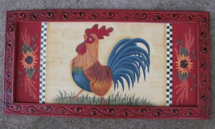 Chicken Wood Plaque 97703 Rooster  