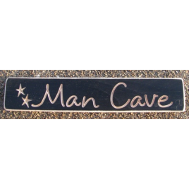 Primitive Engraved Wood Block  Man Cave Block   