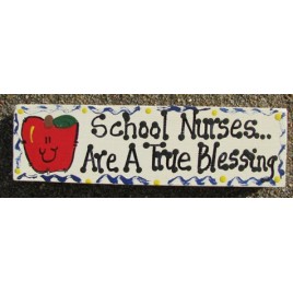 Teacher Gifts B5040 Wood Block School Nurses Are a True Blessing