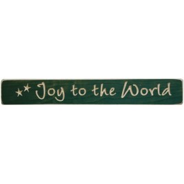 G1227 - Joy to the World engraved wood block 