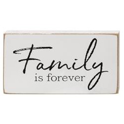 Family is Forever wood block