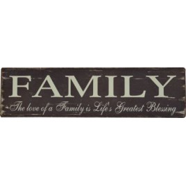 GM2519A - A love of a Family is Life's Greatest Blessings  Wood Sign 