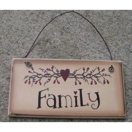  GM3033A - Family  Wood Sign