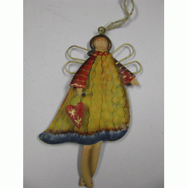  603332-Tin Angel Ornament