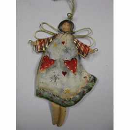  603335-Tin Angel Ornament