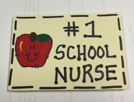 Teacher Gifts N3200 - No. 1 School Nurse Wood Sign 