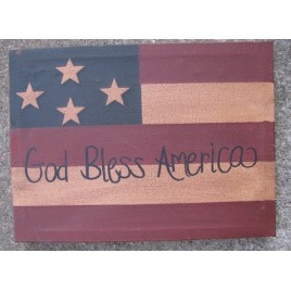 Patriotic Decor Canvas NWA9058 God Bless America 