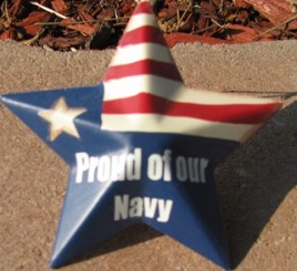 OR224 - Proud of our Navy - Metal Star 