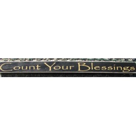 PBW808B-Count Your Blessings Wood Block 
