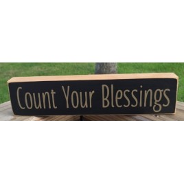 T2213 Count Your Blessings Wood Block 
