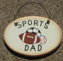 WD1900L - Sports Dad Wood Sign 