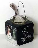 2043 Let It Snow Snowman with candle