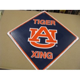 XS67001-Auburn Tigers Metal XING Sign