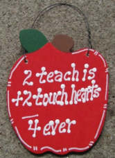 Teacher Gifts A9500 2 Teach is 2 Touch Hearts 4 ever 