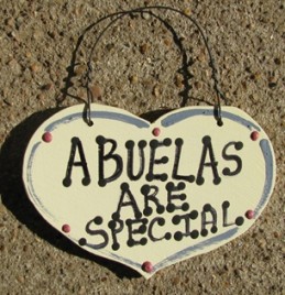 1035A - Abuelas Are Special small wood heart 