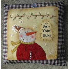 Christmas Decor C1364WWW-Warm Winter Wishes Tag Pillow