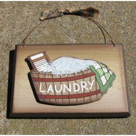 CWP10-Laundry Wood Sign