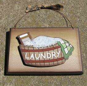CWP10-Laundry Wood Sign