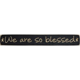 G1200-We are so Blessed Wood Block 