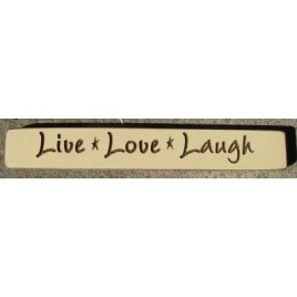  G1202 Live Love Laugh engraved wood block