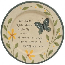 G34619 Loved One Butterfly Plate 