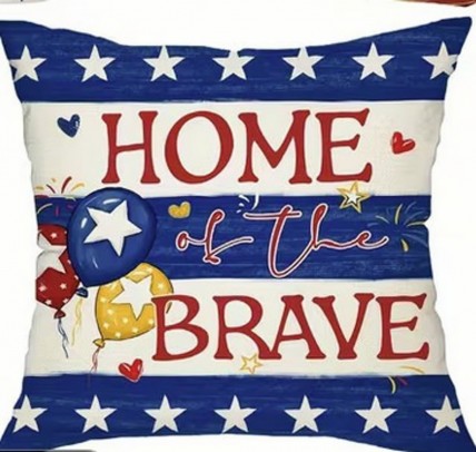 GW1580591 Home of the Brave Pillow Cover Only (NO INSERT)