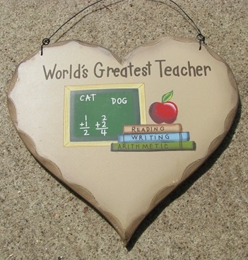 HP15 World's Greatest Teacher Heart HP15 World's Greatest Teacher Heart