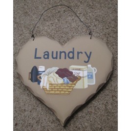HP18 - Laundry wood heart 