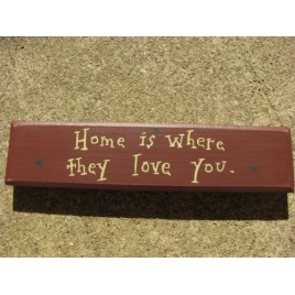  m9902h Home is where they love you wood block