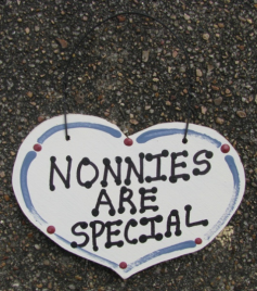  Nonnies Are Special  smalll wood Heart 
