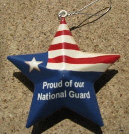 or-233 Proud of our National Guard metal ornament 