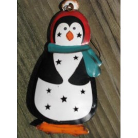  OR306- Penguin tin punched ornament 