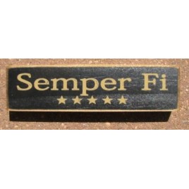PBW942B - Semper Fi wood block 