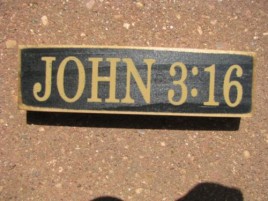 PBW975B - John 3:16 wood block 