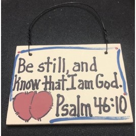 Crafts Wood Scripture Sign Psalm 46:10 Be Still, and know that I am God